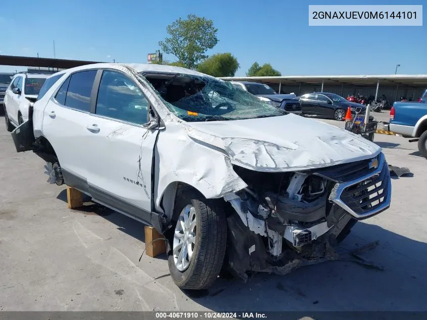 2021 Chevrolet Equinox Awd Lt VIN: 2GNAXUEV0M6144101 Lot: 40671910