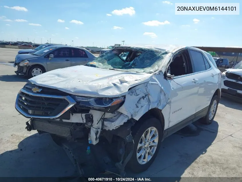 2021 Chevrolet Equinox Awd Lt VIN: 2GNAXUEV0M6144101 Lot: 40671910