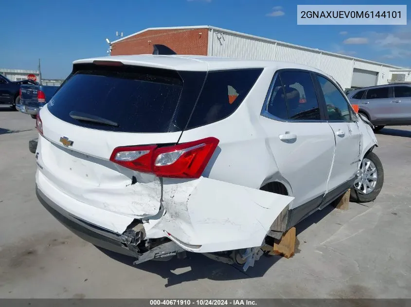 2021 Chevrolet Equinox Awd Lt VIN: 2GNAXUEV0M6144101 Lot: 40671910