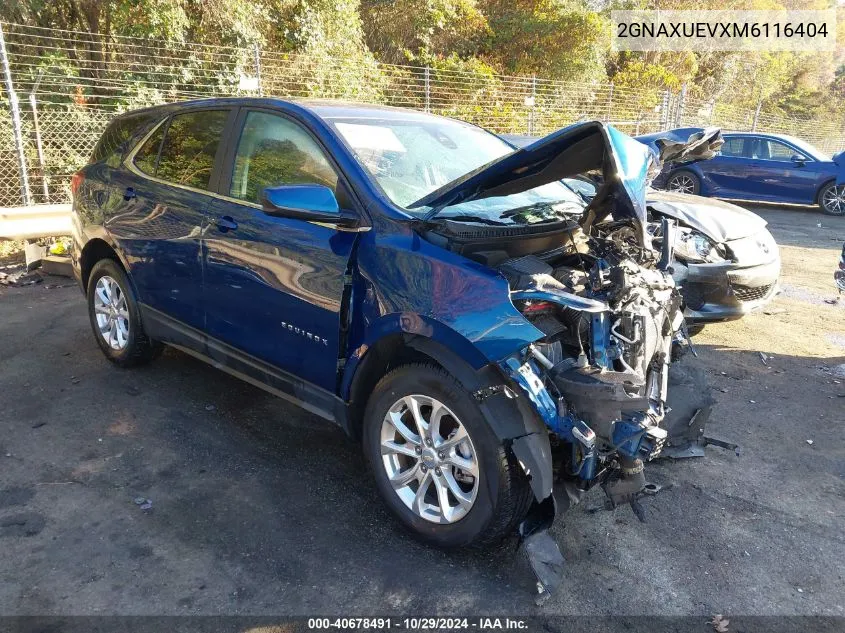 2021 Chevrolet Equinox Awd Lt VIN: 2GNAXUEVXM6116404 Lot: 40678491