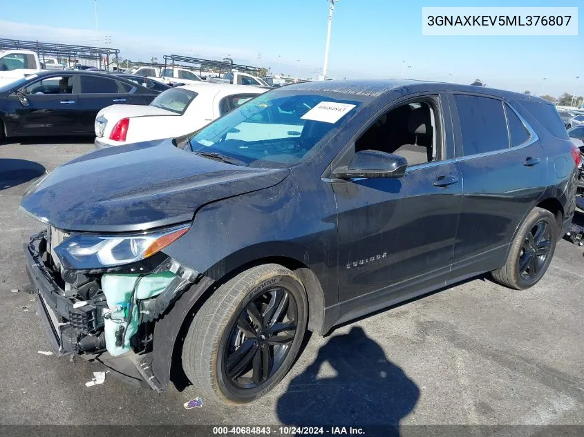 3GNAXKEV5ML376807 2021 Chevrolet Equinox Fwd Lt