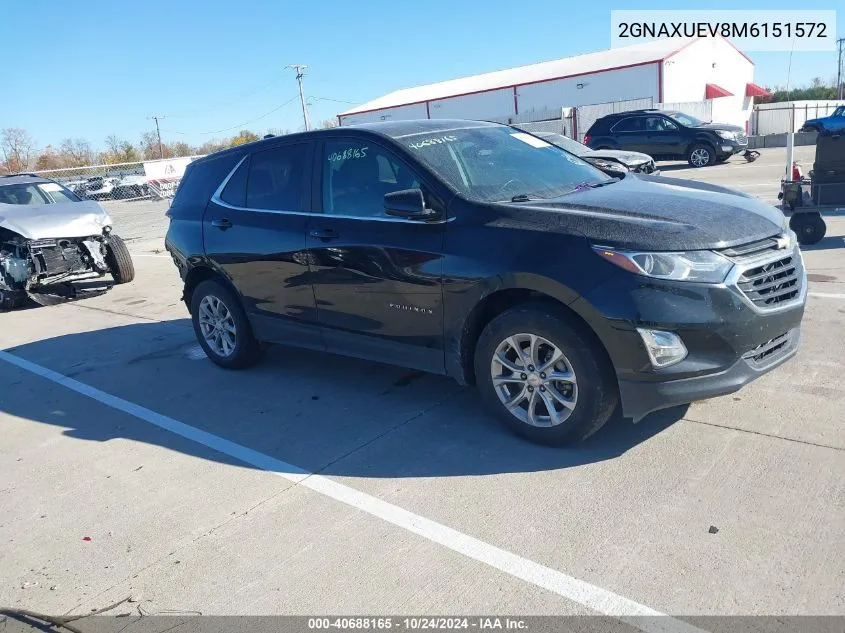 2021 Chevrolet Equinox Awd Lt VIN: 2GNAXUEV8M6151572 Lot: 40688165