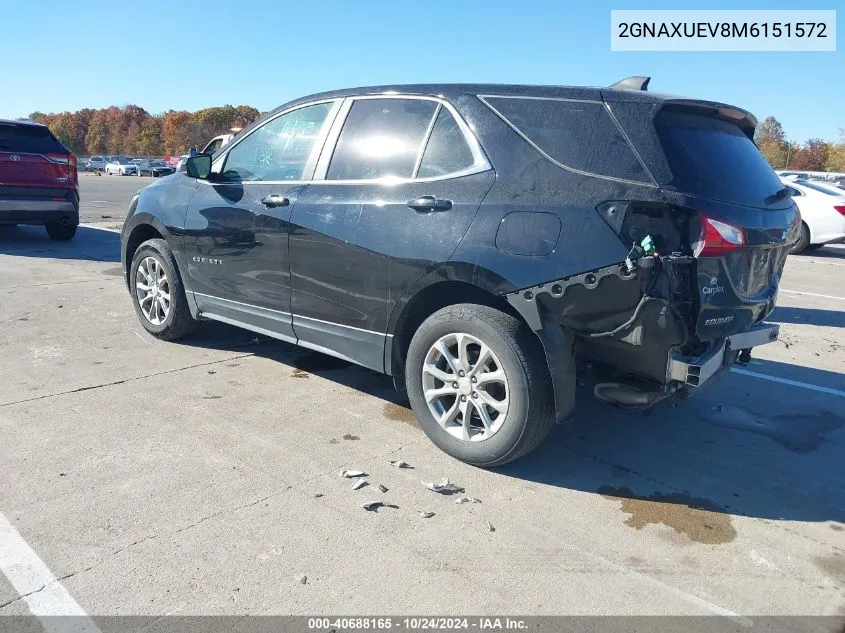 2021 Chevrolet Equinox Awd Lt VIN: 2GNAXUEV8M6151572 Lot: 40688165