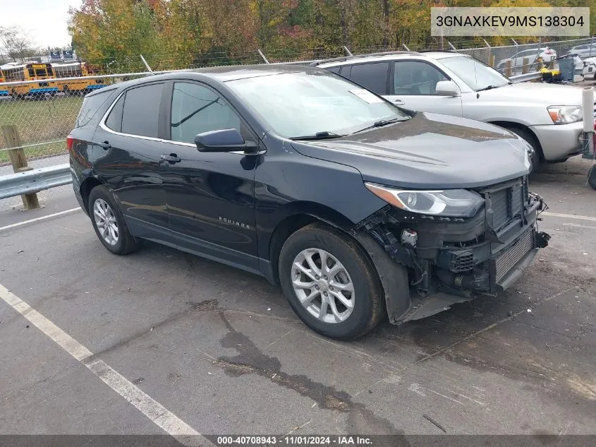 2021 Chevrolet Equinox Fwd Lt VIN: 3GNAXKEV9MS138304 Lot: 40708943