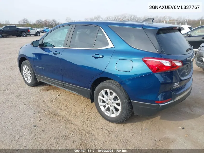 3GNAXUEV6ML337767 2021 Chevrolet Equinox Awd Lt