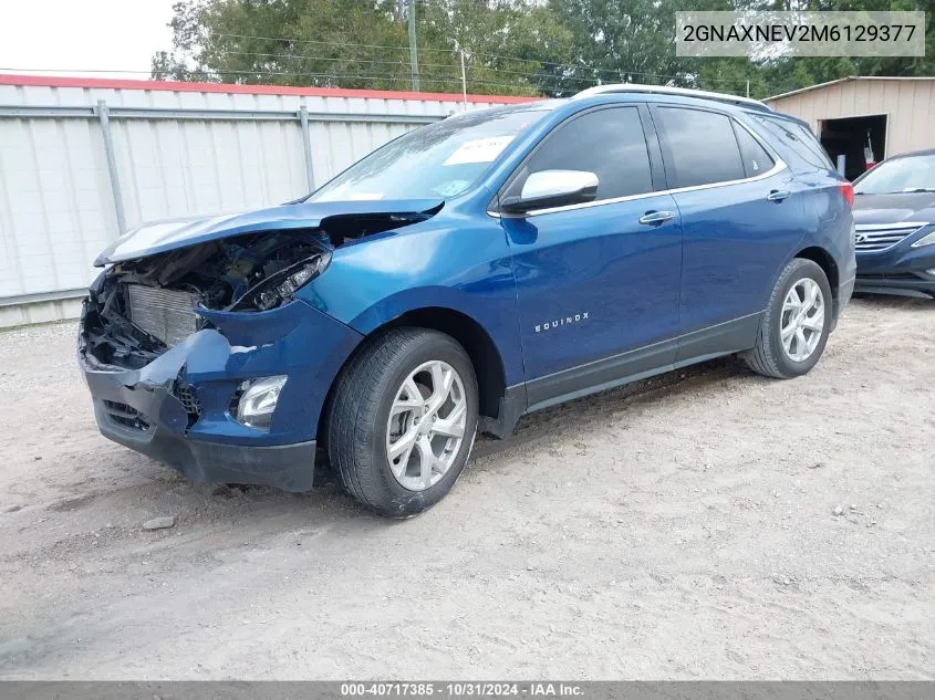 2021 Chevrolet Equinox Fwd Premier VIN: 2GNAXNEV2M6129377 Lot: 40717385