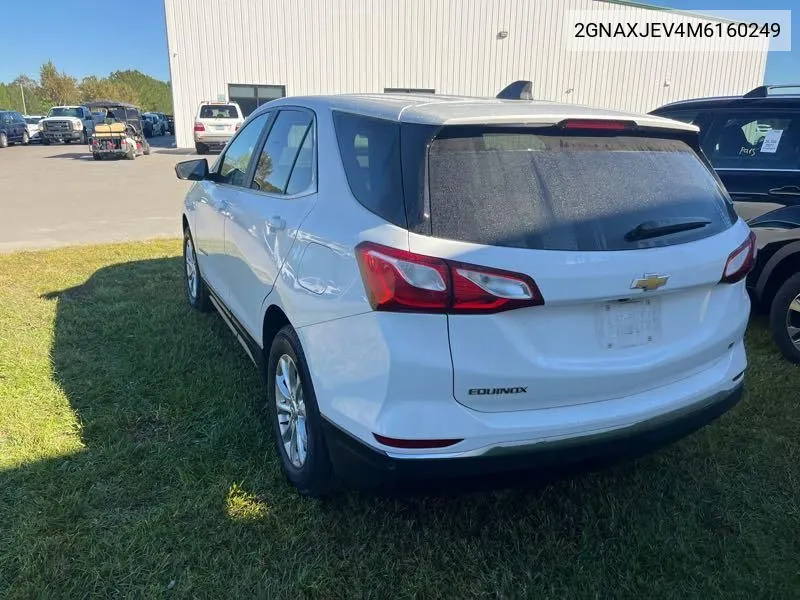 2021 Chevrolet Equinox Fwd 2Fl VIN: 2GNAXJEV4M6160249 Lot: 40719610