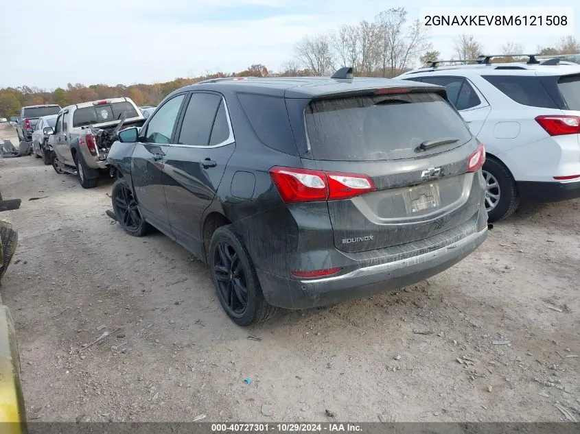 2021 Chevrolet Equinox Fwd Lt VIN: 2GNAXKEV8M6121508 Lot: 40727301