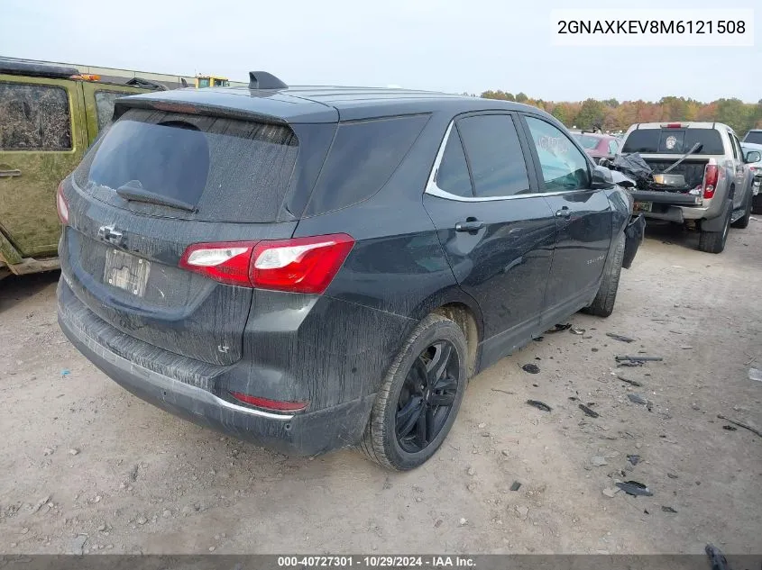 2021 Chevrolet Equinox Fwd Lt VIN: 2GNAXKEV8M6121508 Lot: 40727301