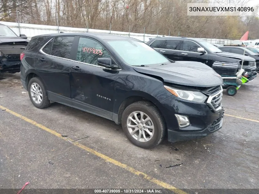 2021 Chevrolet Equinox Awd Lt VIN: 3GNAXUEVXMS140896 Lot: 40739005