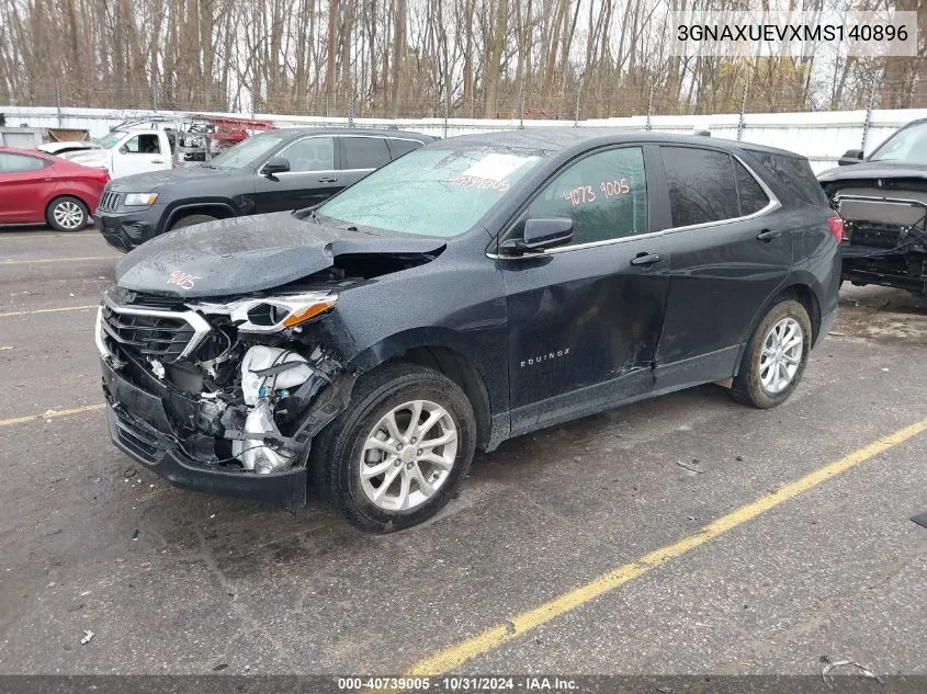 2021 Chevrolet Equinox Awd Lt VIN: 3GNAXUEVXMS140896 Lot: 40739005