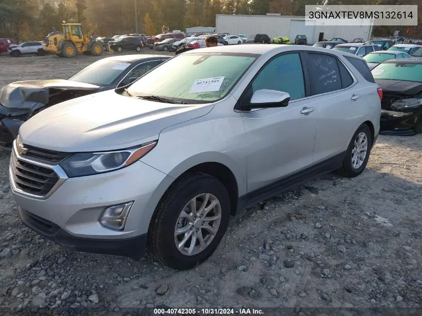 2021 Chevrolet Equinox Awd 2Fl VIN: 3GNAXTEV8MS132614 Lot: 40742305