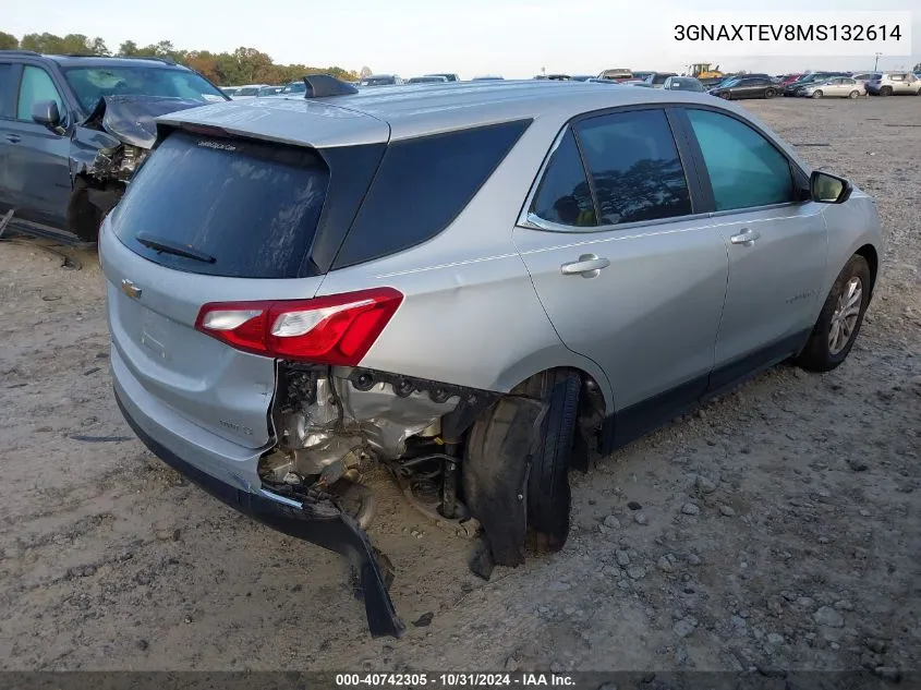 2021 Chevrolet Equinox Awd 2Fl VIN: 3GNAXTEV8MS132614 Lot: 40742305