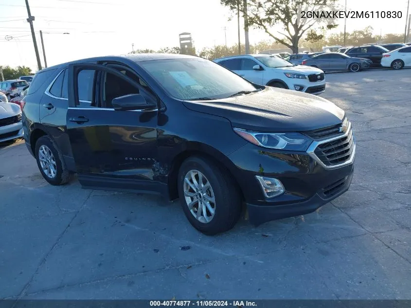 2021 Chevrolet Equinox Fwd Lt VIN: 2GNAXKEV2M6110830 Lot: 40774877