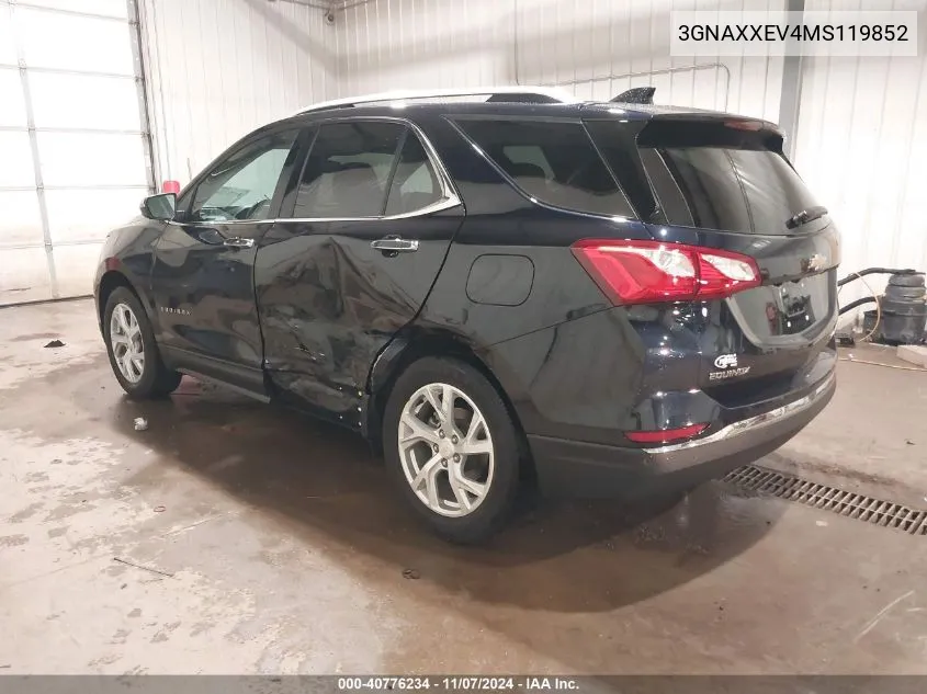 3GNAXXEV4MS119852 2021 Chevrolet Equinox Awd Premier