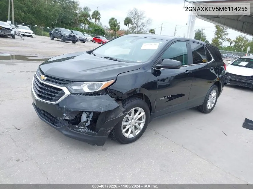 2021 Chevrolet Equinox Fwd Lt VIN: 2GNAXKEV5M6114256 Lot: 40779226