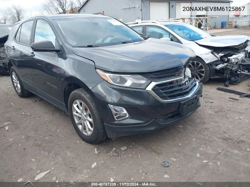 2021 Chevrolet Equinox Fwd Ls VIN: 2GNAXHEV8M6125867 Lot: 40787239