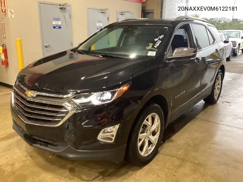 2021 Chevrolet Equinox Premier VIN: 2GNAXXEV0M6122181 Lot: 40794216