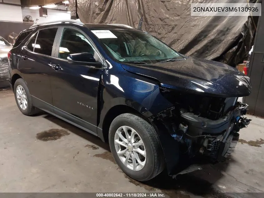 2021 Chevrolet Equinox Awd Lt VIN: 2GNAXUEV3M6130936 Lot: 40802642