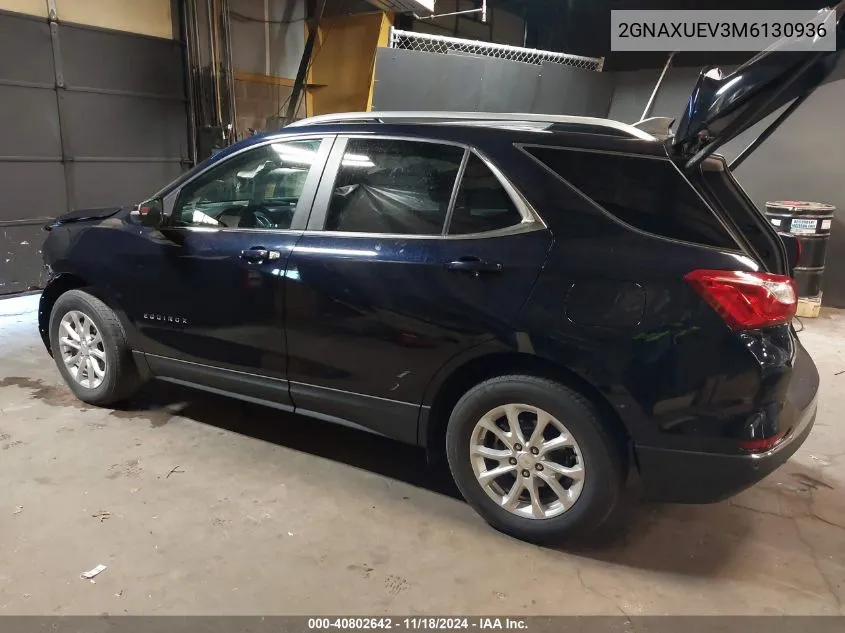 2021 Chevrolet Equinox Awd Lt VIN: 2GNAXUEV3M6130936 Lot: 40802642