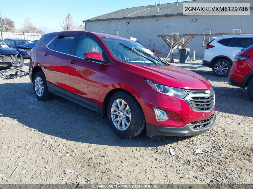 2021 Chevrolet Equinox Fwd Lt VIN: 2GNAXKEVXM6129786 Lot: 40804671