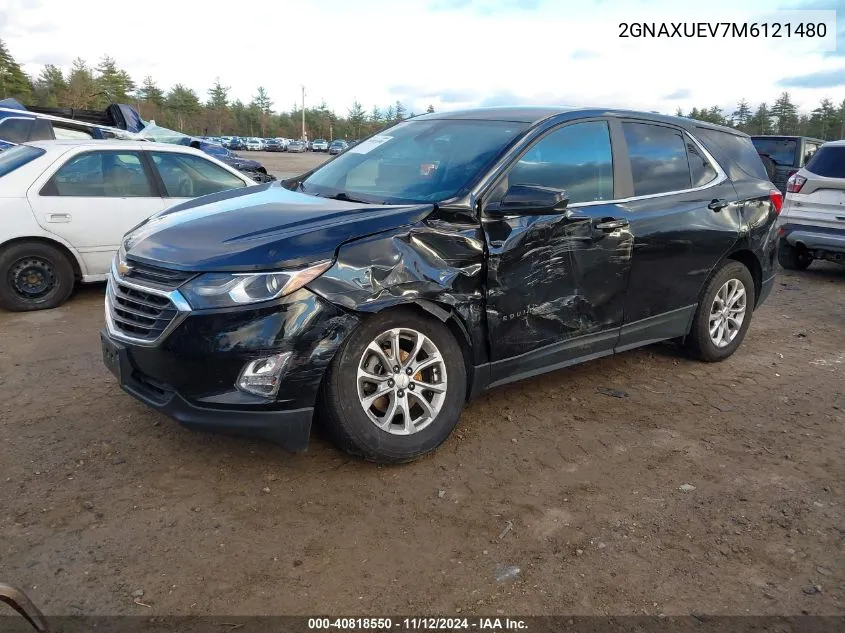 2021 Chevrolet Equinox Awd Lt VIN: 2GNAXUEV7M6121480 Lot: 40818550