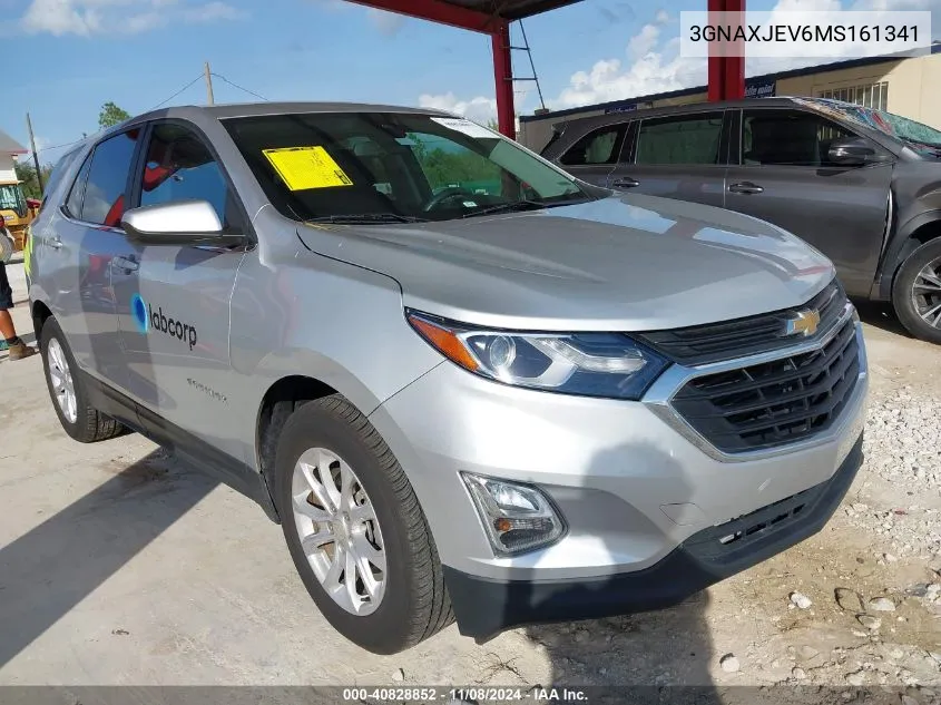 2021 Chevrolet Equinox Fwd 2Fl VIN: 3GNAXJEV6MS161341 Lot: 40828852