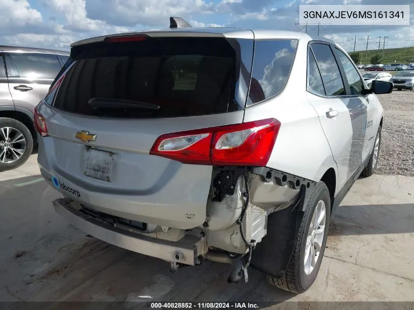 2021 Chevrolet Equinox Fwd 2Fl VIN: 3GNAXJEV6MS161341 Lot: 40828852