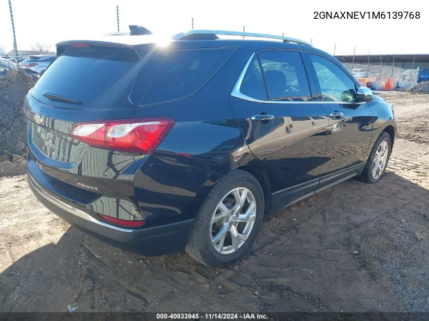 2021 Chevrolet Equinox Fwd Premier VIN: 2GNAXNEV1M6139768 Lot: 40833945