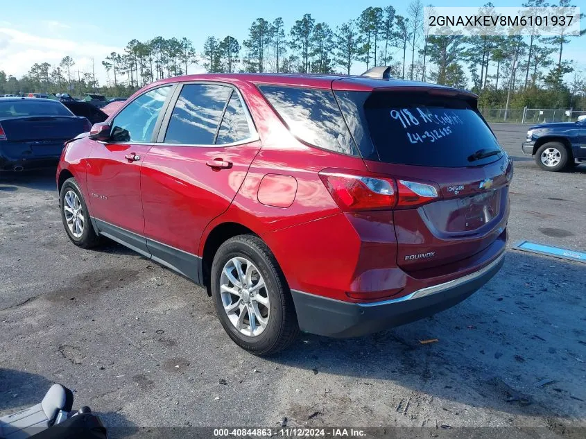 2021 Chevrolet Equinox Fwd Lt VIN: 2GNAXKEV8M6101937 Lot: 40844863