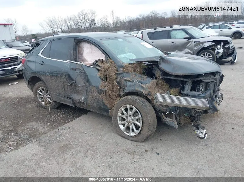 2021 Chevrolet Equinox Awd Lt VIN: 2GNAXUEV0M6147421 Lot: 40857016