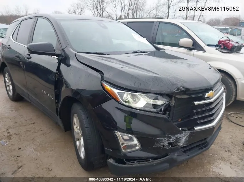 2021 Chevrolet Equinox Fwd Lt VIN: 2GNAXKEV8M6115062 Lot: 40893342