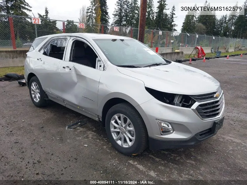 2021 Chevrolet Equinox Awd 2Fl VIN: 3GNAXTEV6MS162579 Lot: 40894111