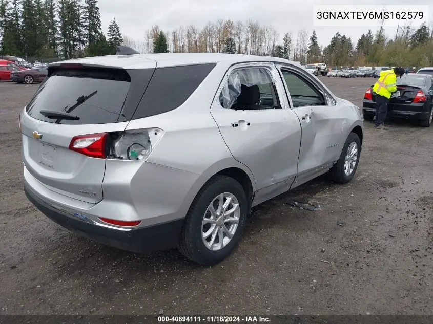 2021 Chevrolet Equinox Awd 2Fl VIN: 3GNAXTEV6MS162579 Lot: 40894111