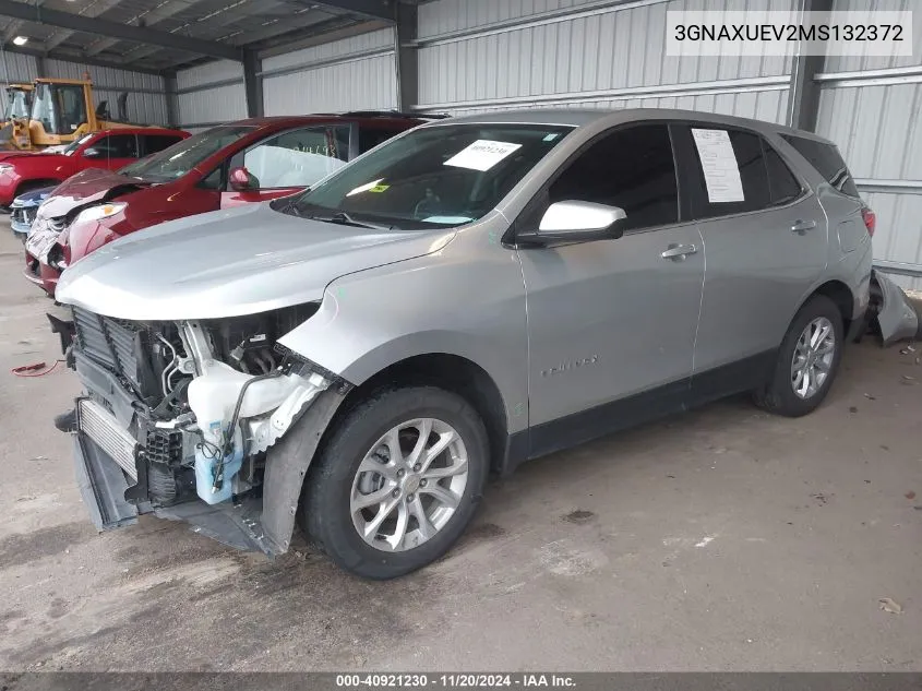 2021 Chevrolet Equinox Awd Lt VIN: 3GNAXUEV2MS132372 Lot: 40921230