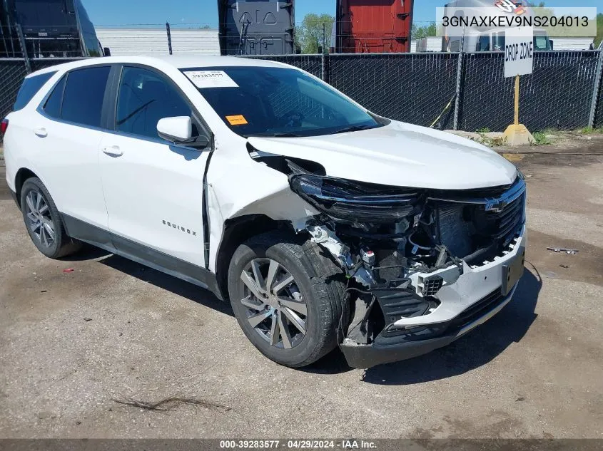 2022 Chevrolet Equinox Fwd Lt VIN: 3GNAXKEV9NS204013 Lot: 39283577