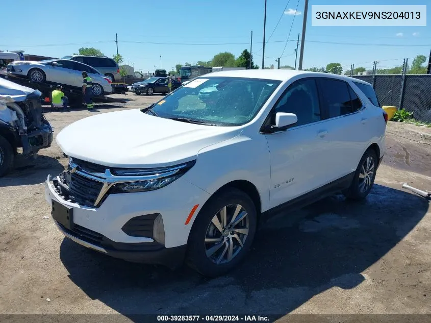 2022 Chevrolet Equinox Fwd Lt VIN: 3GNAXKEV9NS204013 Lot: 39283577