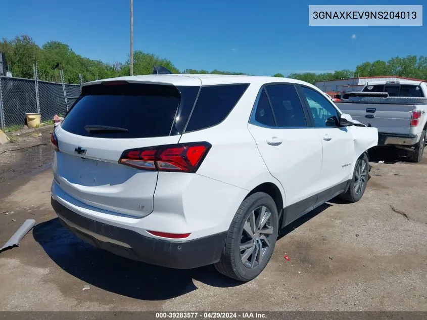 2022 Chevrolet Equinox Fwd Lt VIN: 3GNAXKEV9NS204013 Lot: 39283577