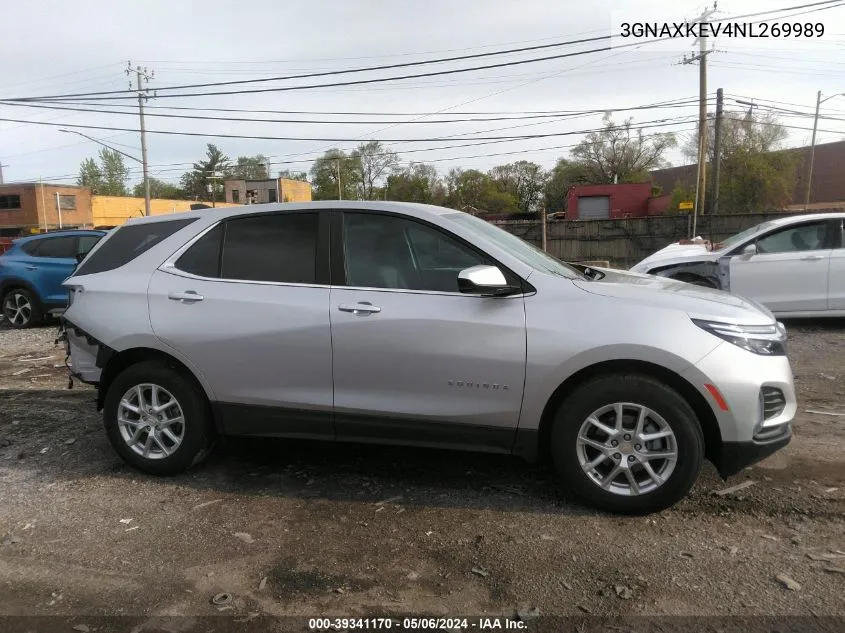 2022 Chevrolet Equinox Fwd Lt VIN: 3GNAXKEV4NL269989 Lot: 39341170