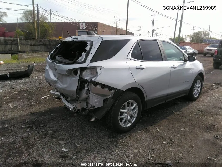 3GNAXKEV4NL269989 2022 Chevrolet Equinox Fwd Lt