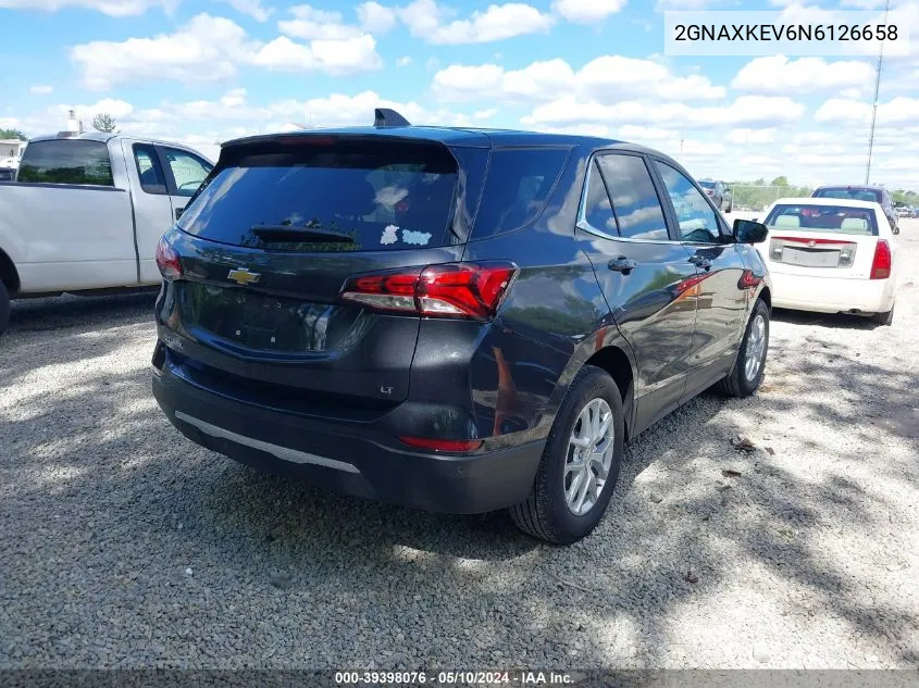 2022 Chevrolet Equinox Fwd Lt VIN: 2GNAXKEV6N6126658 Lot: 39398076