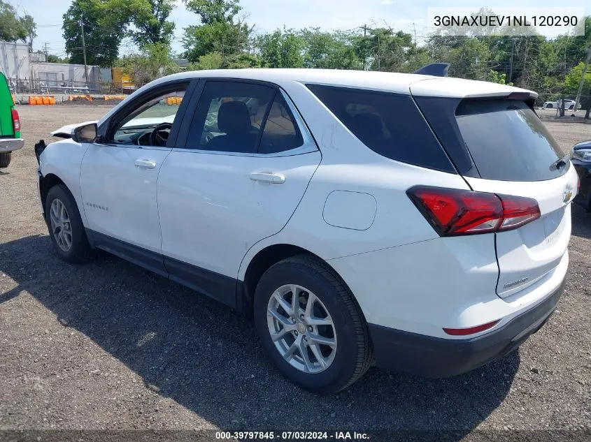 2022 Chevrolet Equinox Awd Lt VIN: 3GNAXUEV1NL120290 Lot: 39797845