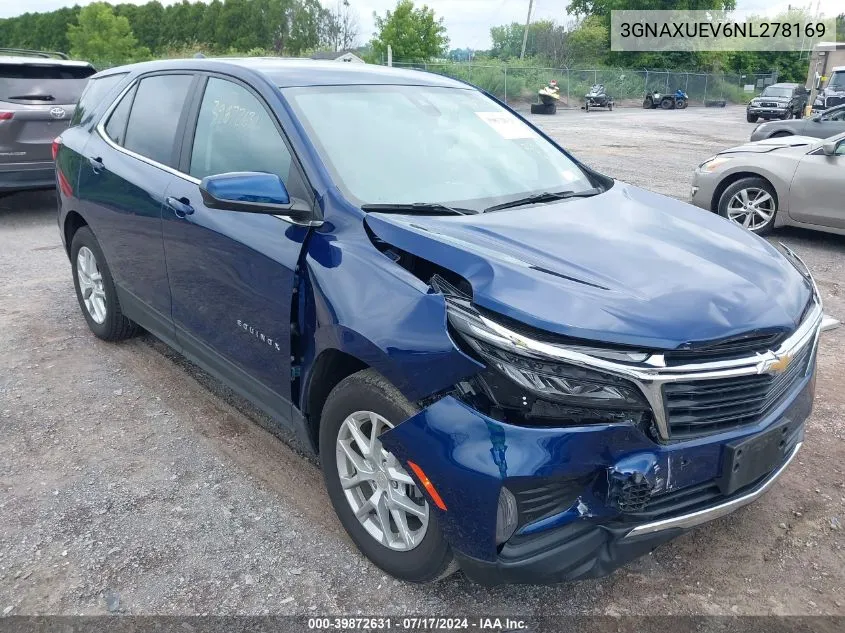 2022 Chevrolet Equinox Awd Lt VIN: 3GNAXUEV6NL278169 Lot: 39872631