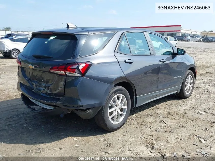 2022 Chevrolet Equinox Fwd Ls VIN: 3GNAXHEV7NS246053 Lot: 39887105