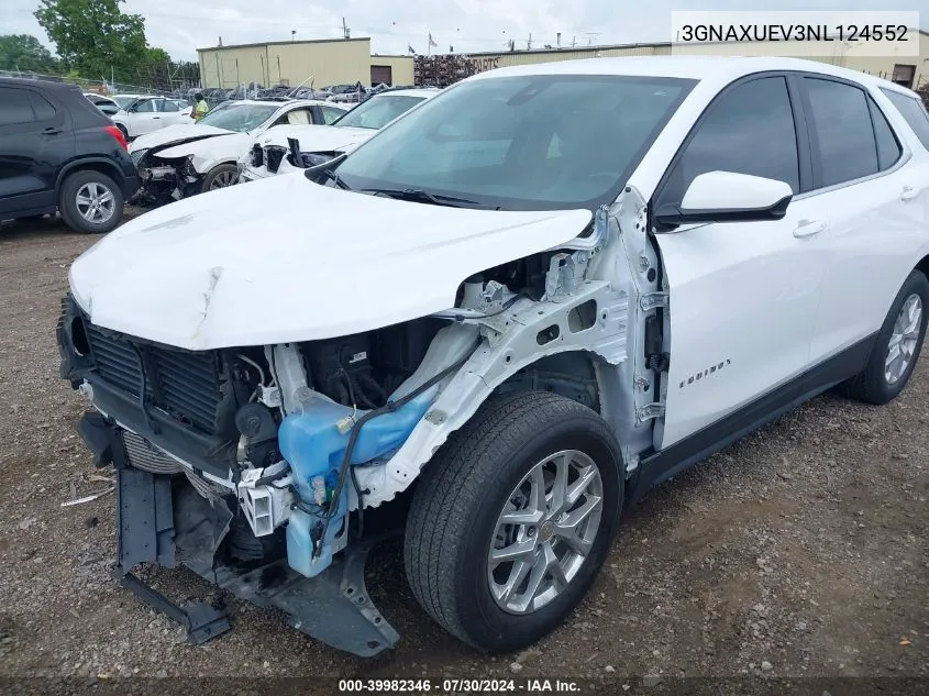 2022 Chevrolet Equinox Awd Lt VIN: 3GNAXUEV3NL124552 Lot: 39982346