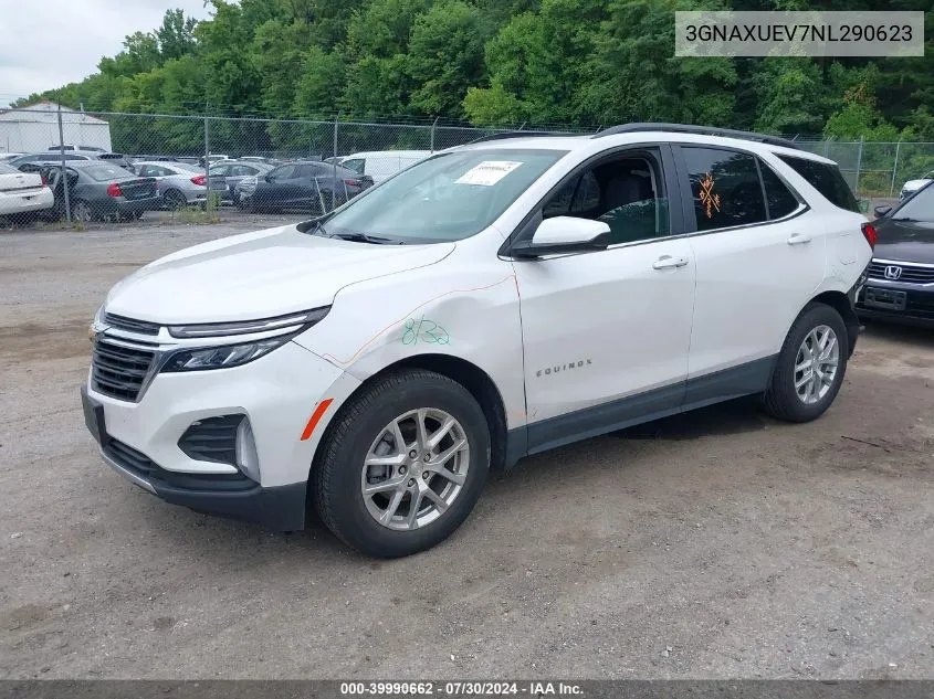 2022 Chevrolet Equinox Awd Lt VIN: 3GNAXUEV7NL290623 Lot: 39990662