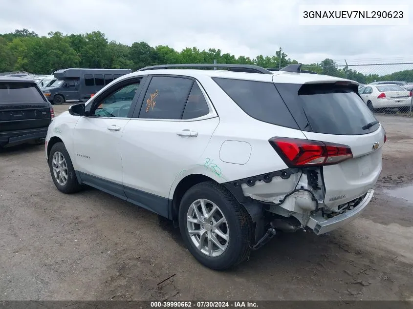 2022 Chevrolet Equinox Awd Lt VIN: 3GNAXUEV7NL290623 Lot: 39990662