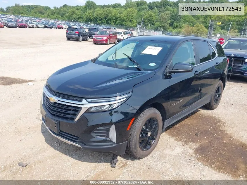 2022 Chevrolet Equinox Awd Lt VIN: 3GNAXUEV0NL172543 Lot: 39992932