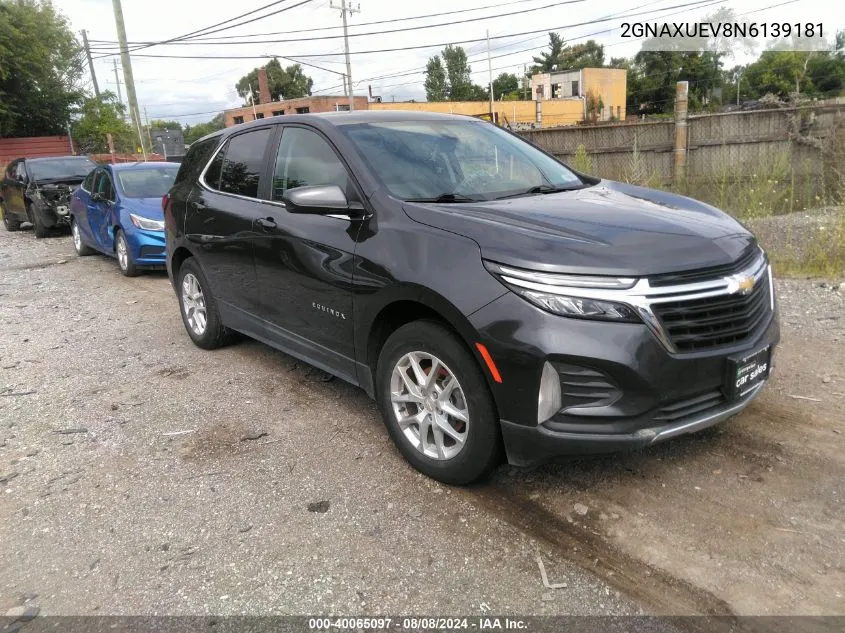 2022 Chevrolet Equinox Awd Lt VIN: 2GNAXUEV8N6139181 Lot: 40065097