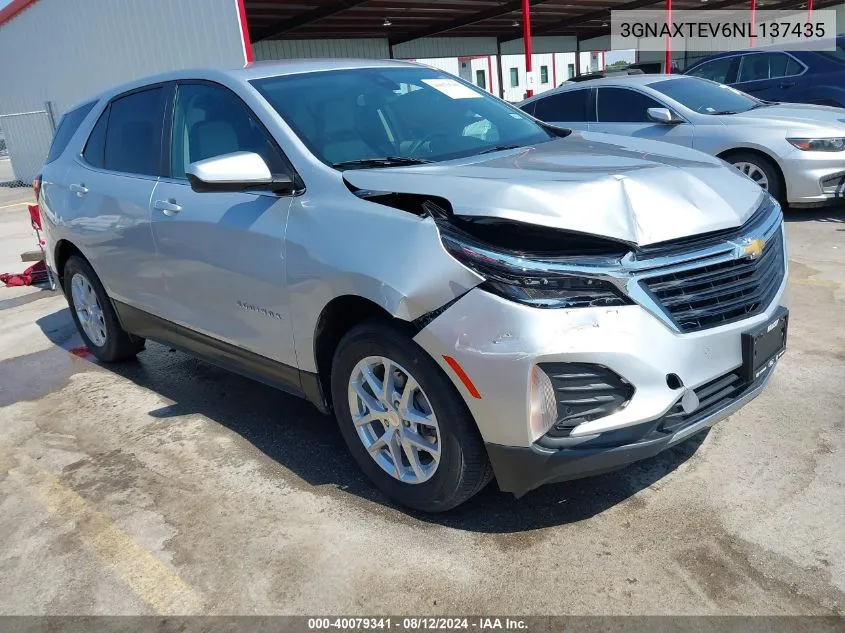 2022 Chevrolet Equinox Awd 2Fl VIN: 3GNAXTEV6NL137435 Lot: 40079341